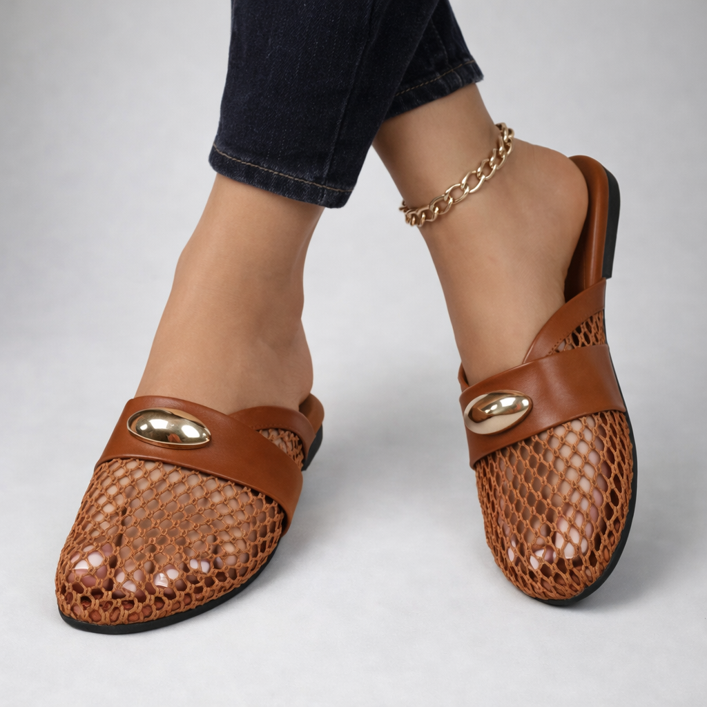 Arlena Leather Mules