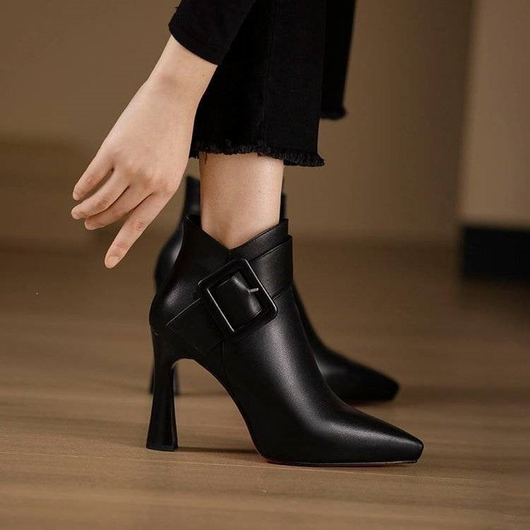 Lucia Leather Ankle Boots
