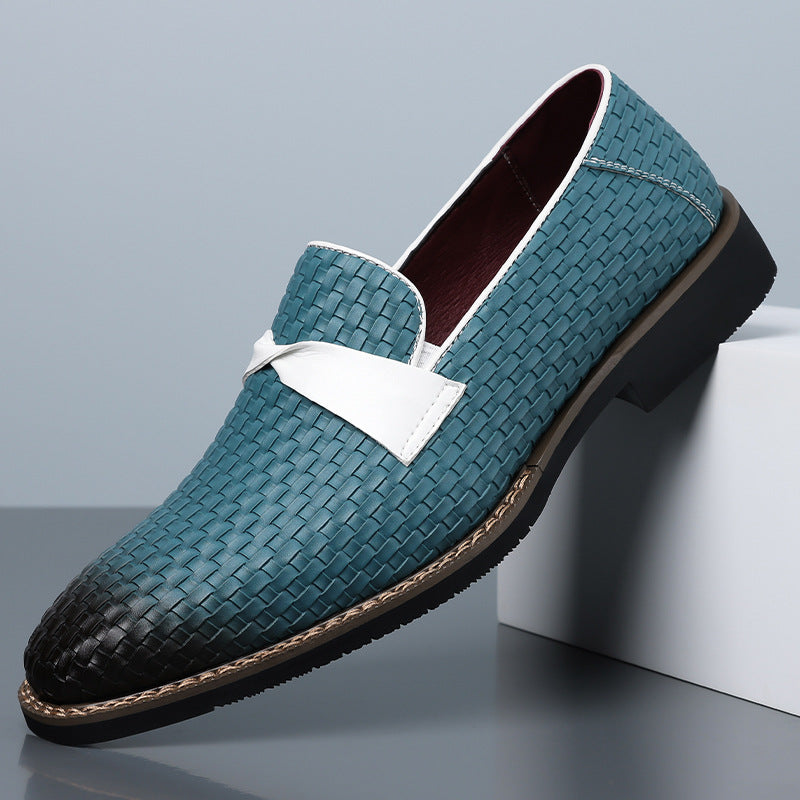Santori Woven Leather Loafers
