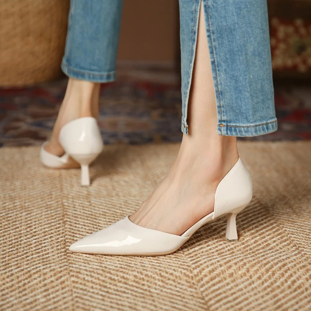 Aveline Leather Heels