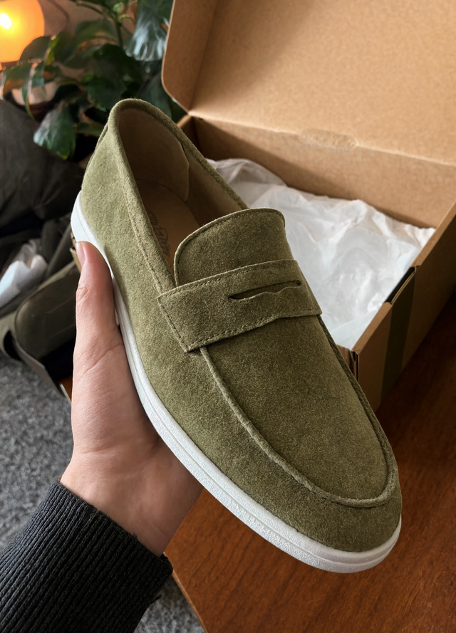 "The suede is the real deal"