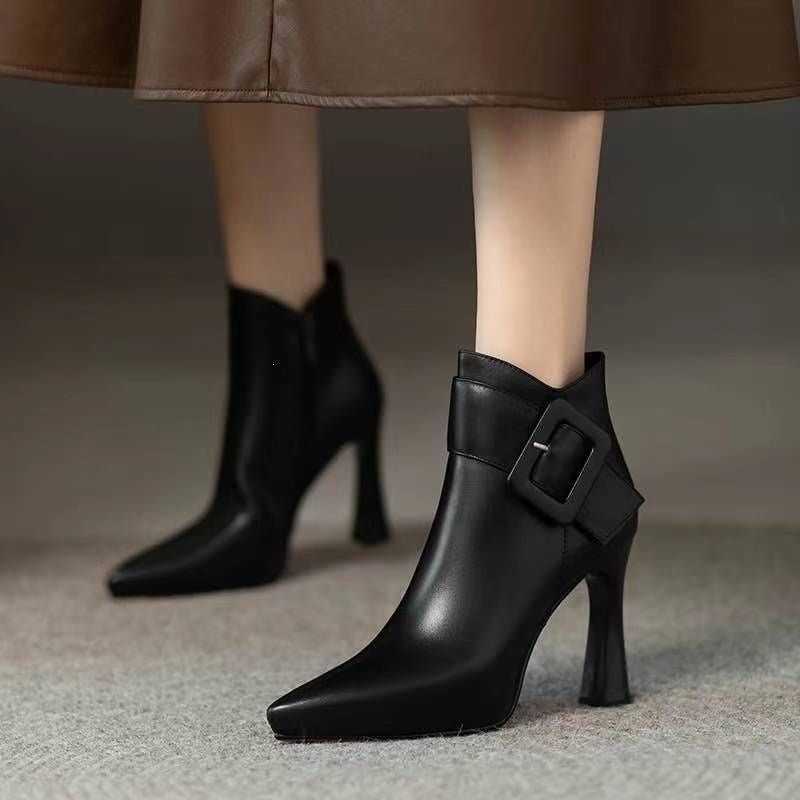Lucia Leather Ankle Boots
