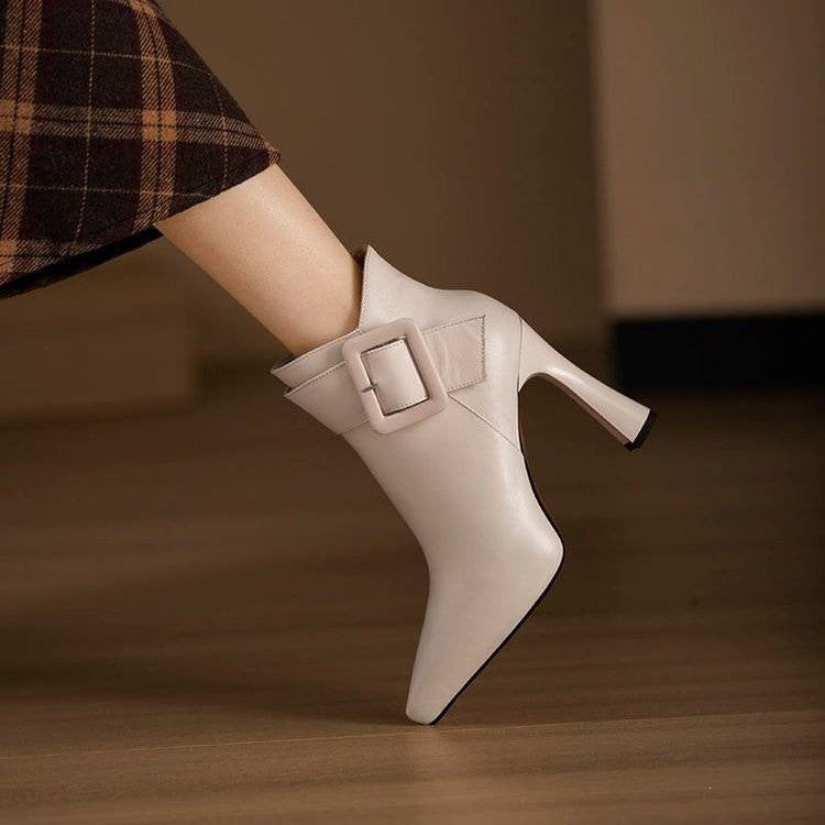 Lucia Leather Ankle Boots