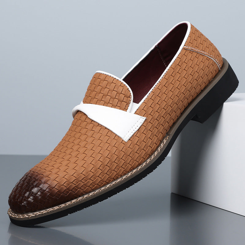 Santori Woven Leather Loafers