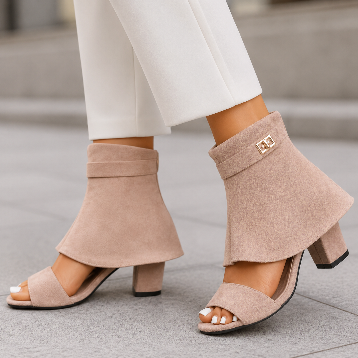 Celina Suede Heels